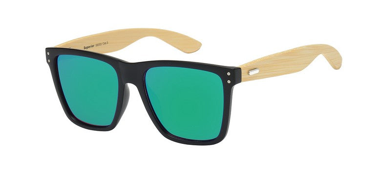 ECO-CHIC UNVEILED: SUPERIOR 8SUP89003 BAMBOO TEMPLE SUNGLASSES