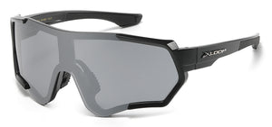 ULTIMATE WRAP-AROUND ATHLETIC SUNGLASSES -XLOO. 8x3651 BY NEW EDGE