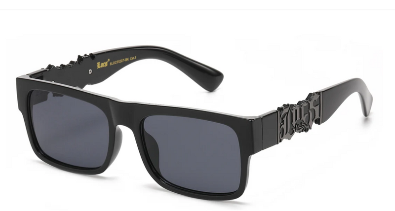 Bold Locs Unisex Sunglasses - 8LOC91207-BK - Sleek Dark Wraparound Style