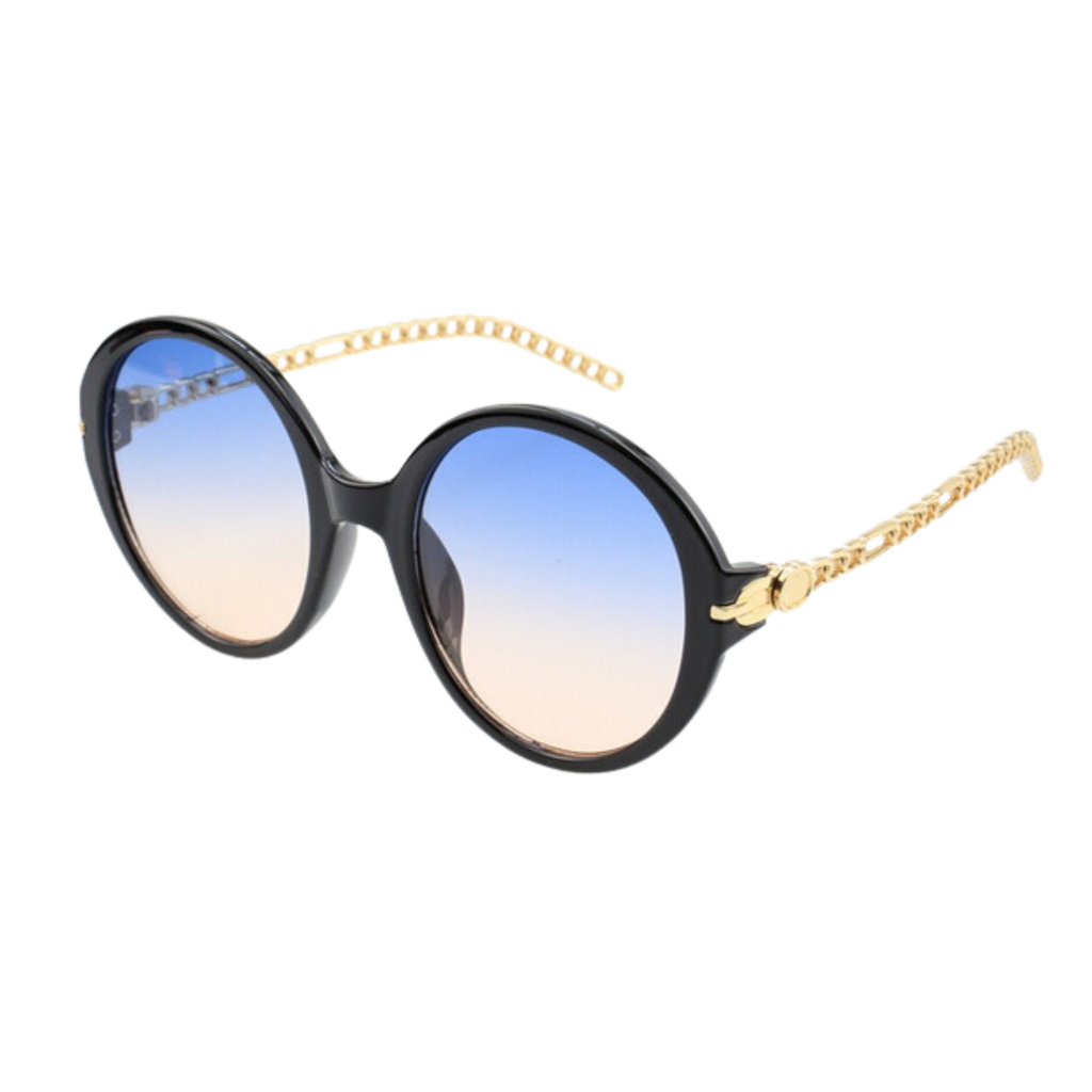 BOLD ELEGANCE: NEW EDGE EYEWEAR 96470 ROUND OVERSIZE FASHION SUNGLASSES