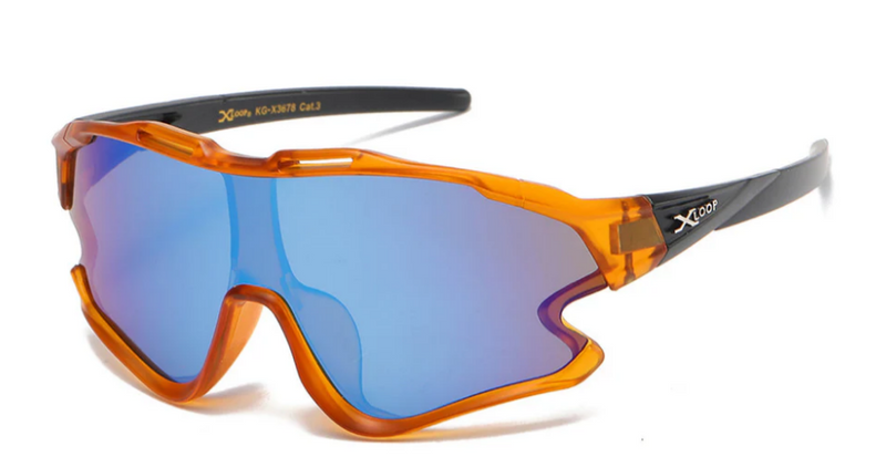 XLoop KG-X3678 Kids' Sport Wrap Sunglasses – Polarized HD Lenses for Young Athletes