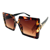 BOLD MODERNITY: M LOVES K 9M050 OVERSIZE SQUARE FASHION SUNGLASSES