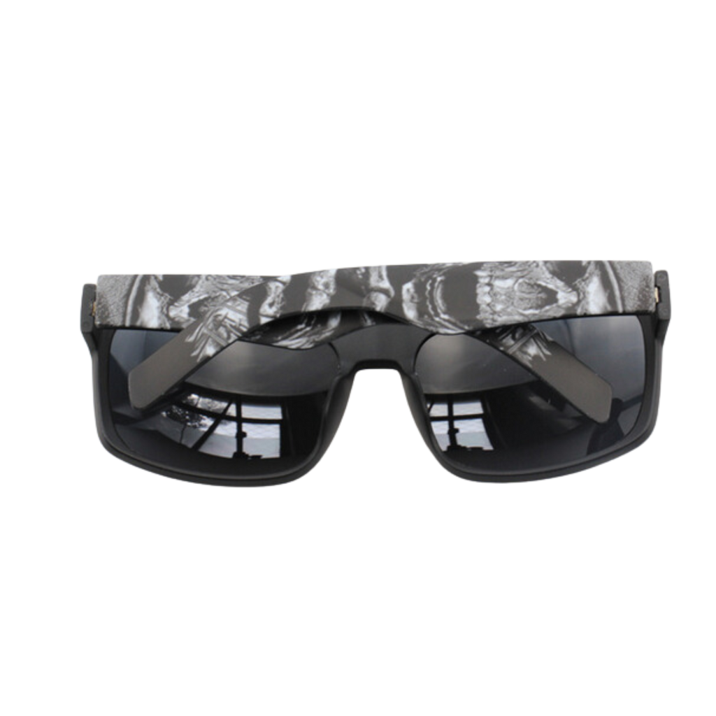 UNLEASH YOUR EDGE: NEW EDGE EYEWEAR 81174ST SKULL GRAPHIC SUNGLASSES