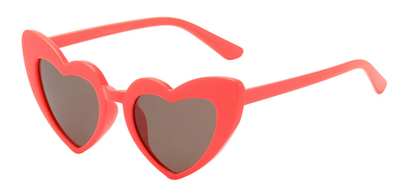 Darling Heart-Shaped Polymer Frame Sunglasses for Girls – Juniors Romance KG-ROM90074