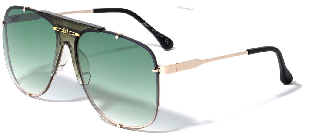 New Edge Eyewear Classic Rimless  One Piece Sunglasses