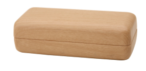 LARGE WOOD-LIKE RECTANGULAR CASE FOR SUNGLASSES
