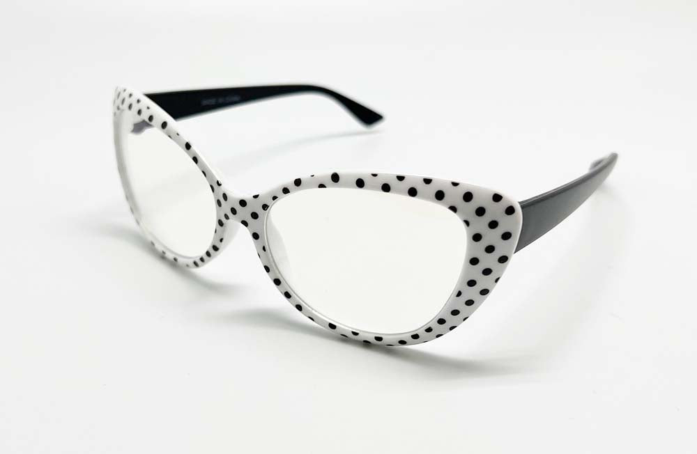 GIRLS POKER DOTS CLEAR GLASSES