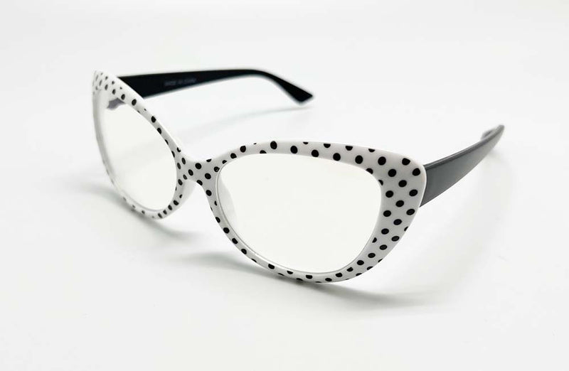 GIRLS POKER DOTS CLEAR GLASSES