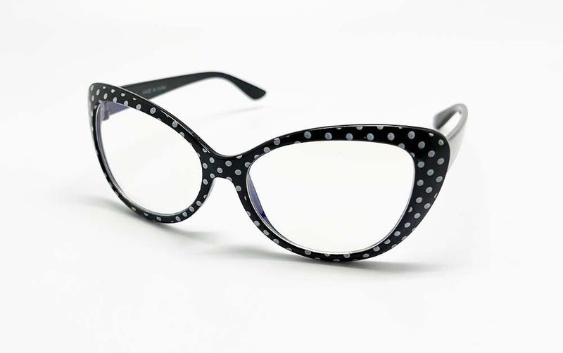 GIRLS POKER DOTS CLEAR GLASSES