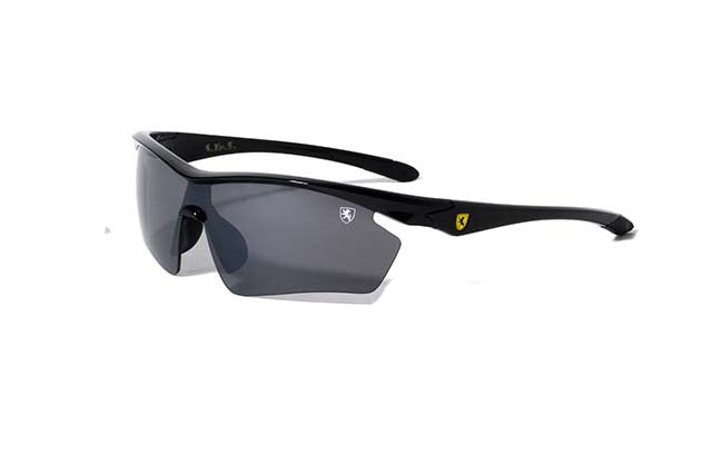 KHAN Semi-Rimless Shield Sports Sunglasses