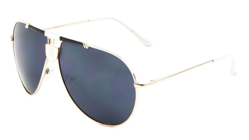 Khan Metal Aviator Sunglasses