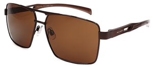 LARGE LENS METAL POLARIZED SUNGLASSES -PZ-XL35007