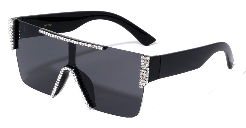 RH-7067 OVERSIZE RHINESTONE WOMEN SUNGLASSES: GLAMOUR UNLEASHED