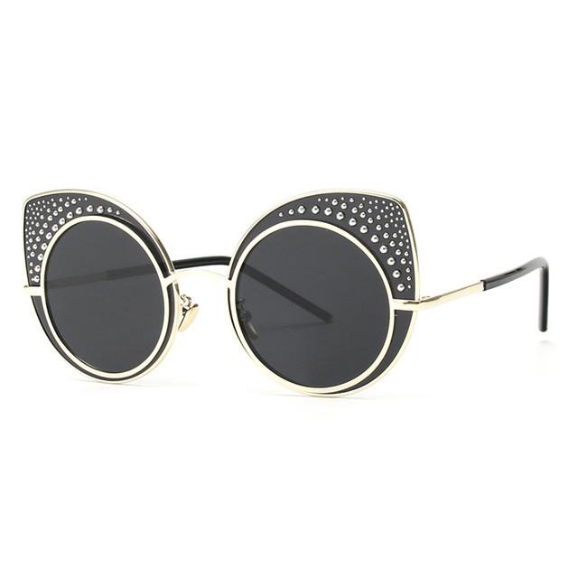 Cat Eye Sunglasses Women Brand Designer Retro Steampunk Female Sun Glasses