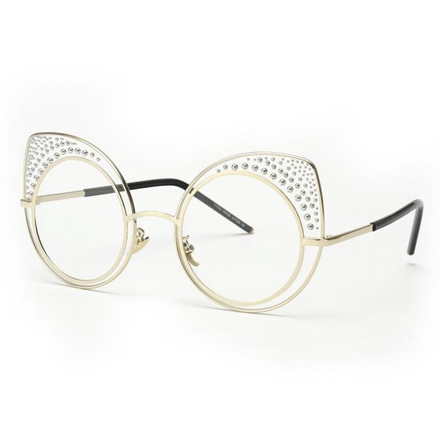 Cat Eye Sunglasses Women Brand Designer Retro Steampunk Female Sun Glasses