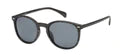 AMERICAN CLASSIC POLARIZED PZ-712038 CLASSY RETRO KEYHOLE ROUND WOOD GRAIN FRAME UNISEX SUNGLASSES